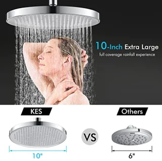 10-inch Regendouchekop Rond - Vaste Douchekop Chroom