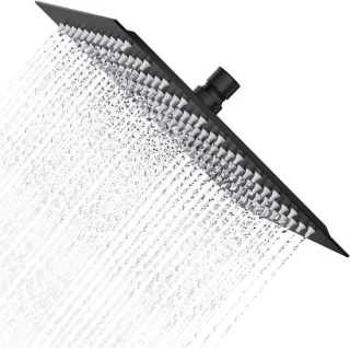 12 inch zwarte rvs vierkante regendouche