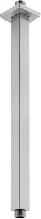 16-inch Vierkante Plafonddouchearm met Flens - Geborsteld Nikkel