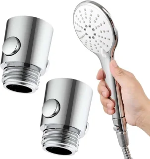 2 stuks chroom omstelventiel voor douche