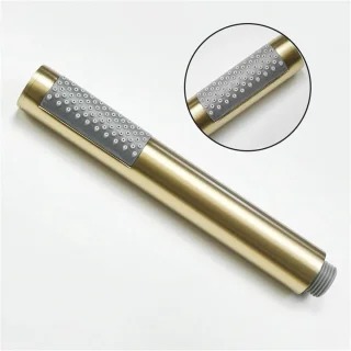 2 stuks handdouche geborsteld goud type E messing