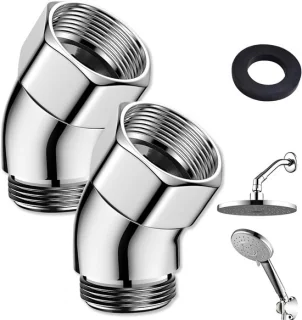 2 stuks hoekregelaars voor de douche