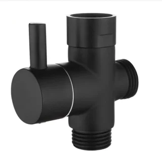 3-weg aftakventiel G1/2 inch zwart
