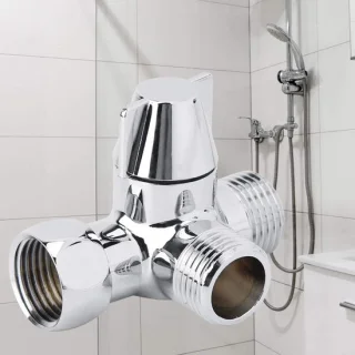 3-weg douche-omvormer T-adapter G1/2 inch