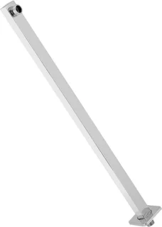 60 cm vierkante douche verlengarm muurbevestiging chroom