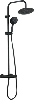 Adema Sparkle 2.0 regendoucheset zwart thermosstaat