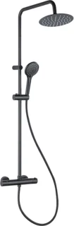 Adema Sparkle 2.0 regendoucheset zwart thermosstaat