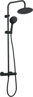 Adema Sparkle 2.0 regendoucheset zwart thermosstaat