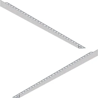 Afschotprofiel Verloopprofiel RVS mat 100 cm (set van 2)