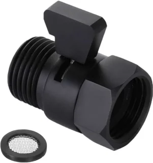 Afsluitventiel met hendel G1/2 inch matzwart