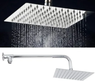 Allecto Plus - Douchekop RVS Vierkant 20 x 20 cm