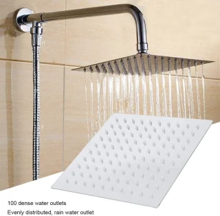 Allecto Plus - Douchekop RVS Vierkant 20 x 20 cm