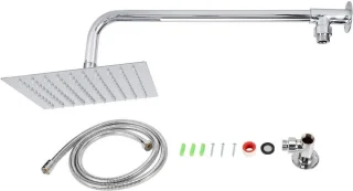 Allecto Plus - Douchekop RVS Vierkant 20 x 20 cm