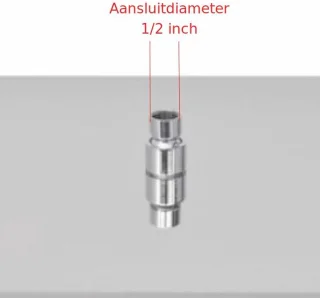 ALONI Inbouw regendouche 40x40 cm RVS geborsteld