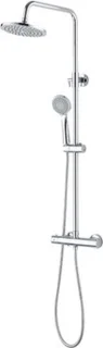 Aloni Opbouw Regen Doucheset 20 cm Rond Chroom Thermostatisch