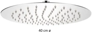 ALONI Regendouchekop 40 cm RVS