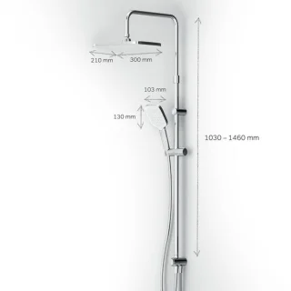 AM.PM Func Regendouche Chroom 30 cm