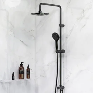 AM.PM Gem Regendouche Set Zwart 22 cm