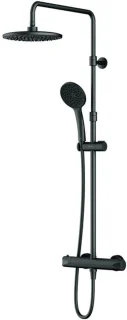AM.PM Hit Regendouche Zwart met Thermostaatkraan 22 cm