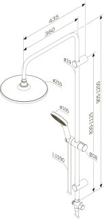 Wat vinden we goed aan de AM.PM Play Regendoucheset Chroom