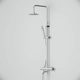 AM.PM Spike Regendouche Chroom 20 cm Met Thermostaatkraan & Baduitloop