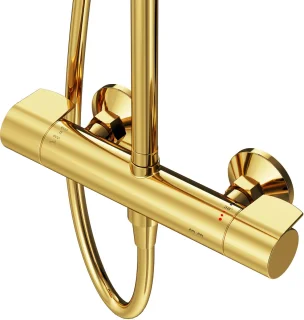 AM.PM X-Joy Regendouche Set Goud Thermostaat