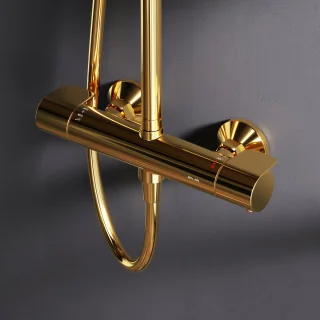 AM.PM X-Joy Regendouche Set Goud Thermostaat