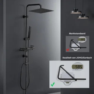 ApexArte Regendoucheset Zwart
