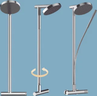 Aura Regendoucheset met Thermostaatkraan Chroom