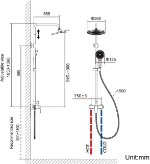 Auralum Max Douche Set