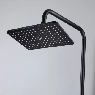 Auralum max Douchekolom Zwart 26x19cm