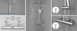 Wat vinden we goed aan de Auralum Max Doucheset - Douchekolom