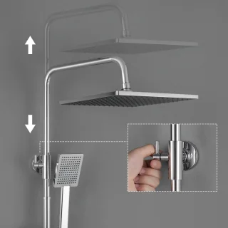 Auralum Max Doucheset Regendouche 10 inch Vierkant
