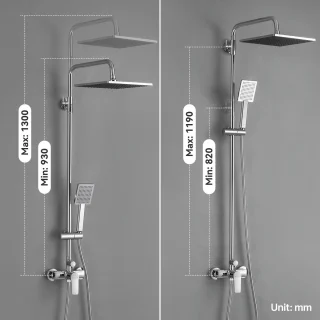 Auralum Max Doucheset Regendouche 10 inch Vierkant