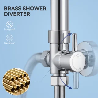 Auralum Max Doucheset - Regendouche en handdouche - Zwart