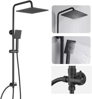 De Auralum Max Doucheset - Zwart in één oogopslag