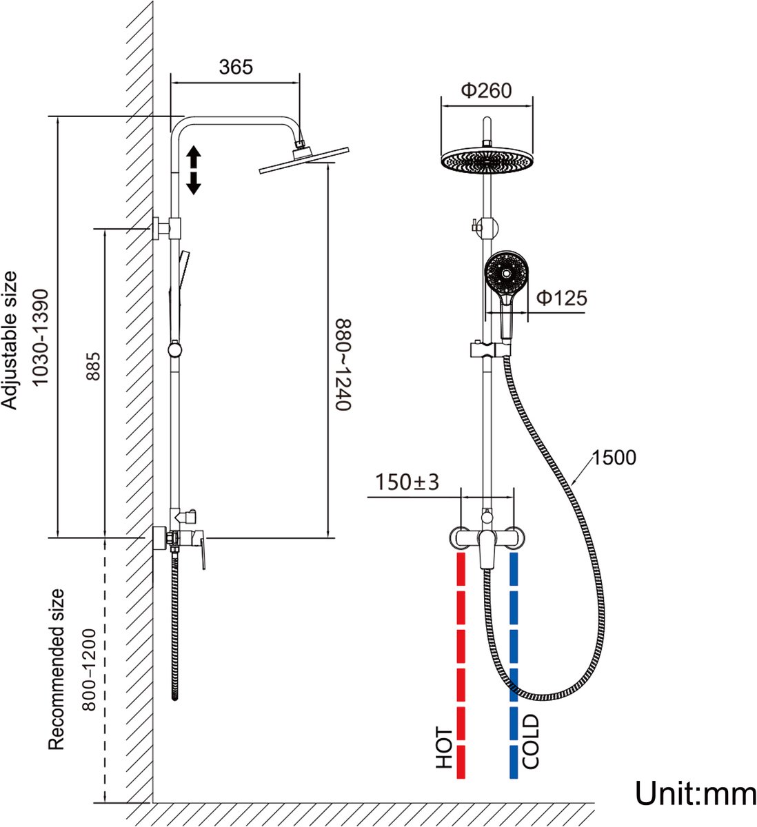 Wat vinden we goed aan de Auralum Max Regendouche Chroom Zwart Douchesysteem met Handdouche