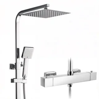 Auralum Max Regendouche Douchesysteem Ø25 cm RVS Chroom
