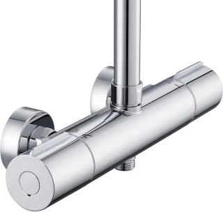 Auralum Max Regendouche met Thermostaatkraan Chroom 9 inch
