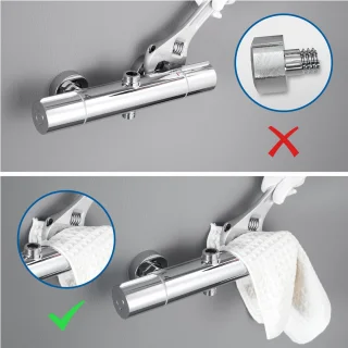 Auralum Max Regendouche met Thermostaatkraan Chroom 9 inch