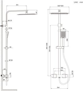 Wat vinden we goed aan de Auralum MAX Regendouche met thermostaatkraan Doucheset Chroom