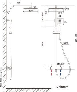 Wat vinden we goed aan de AuraLum Max Regendouche met Thermostaatkraan - Doucheset