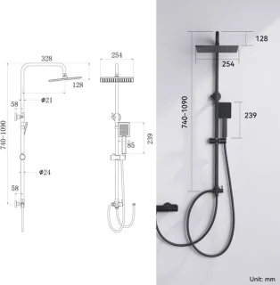 Auralum Max Regendouche met Thermostaatkraan review