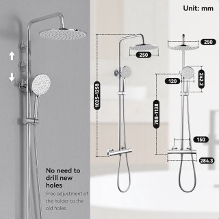 Wat vinden we goed aan de Auralum max Regendouche met thermostaatkraan