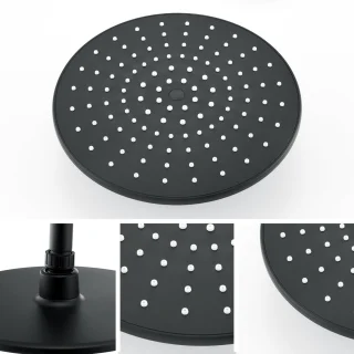 Auralum MAX Regendouche met Thermostaatkraan Zwart 9 inch