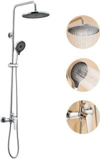 Auralum Max Regendouche Set Chroom