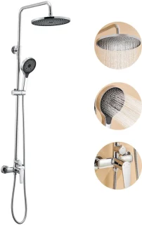 Auralum Max Regendouche Set Chroom