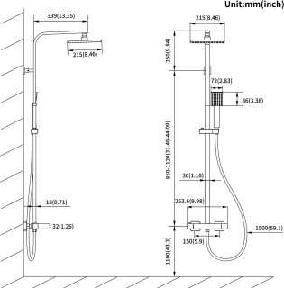 Wat vinden we goed aan de Auralum Max Regendouche Thermostaat Doucheset Zwart