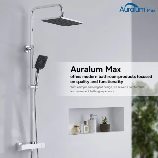 Auralum Max Regendouche Thermostaatkraan Doucheset Chroom
