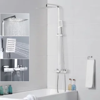 Auralum Max Regendouche Thermostaatkraan RVS Doucheset